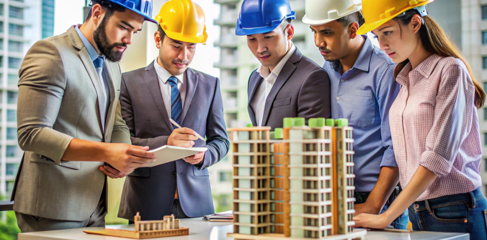 Associates – team with hard hats